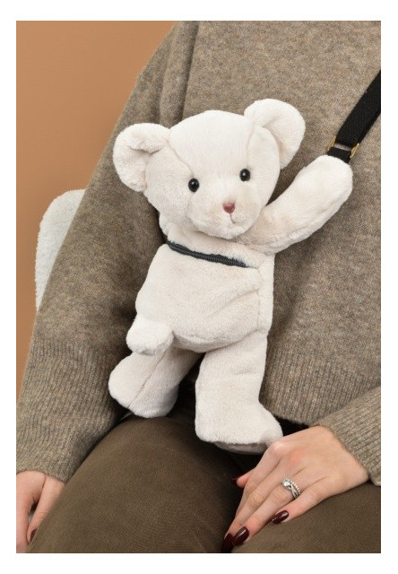 DouDou et Compagnie Batoh na rameno medvedík béový